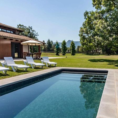 Villa LA SOLFA casa aislada con piscina y amplio jardín Les Preses Exterior foto
