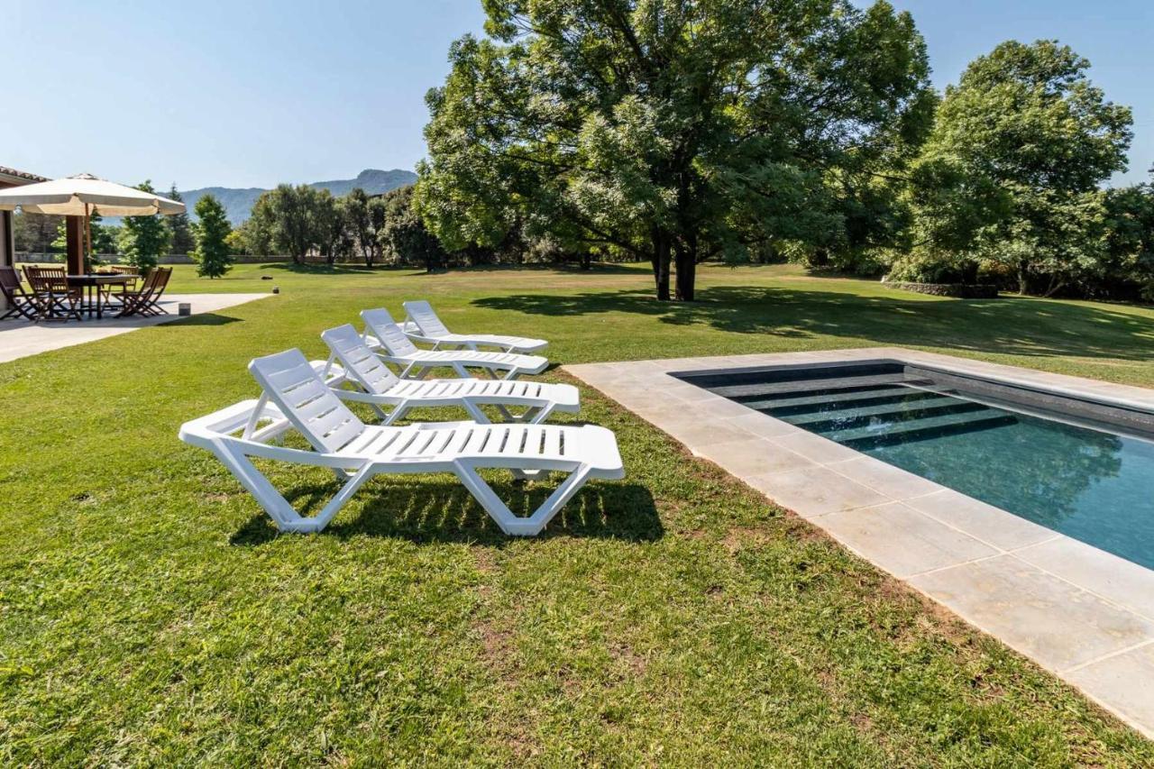 Villa LA SOLFA casa aislada con piscina y amplio jardín Les Preses Exterior foto